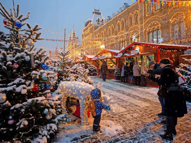Новогодняя Москва фото